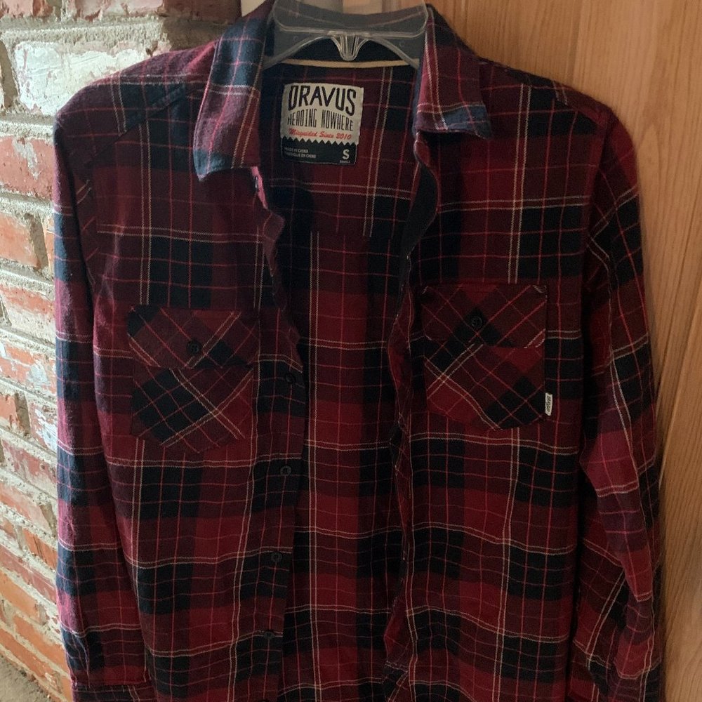 Zumiez Dravus Red and Black Striped Flannel